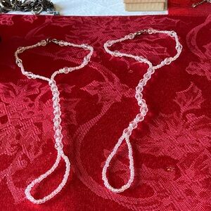Caear crystal beaded, barefoot sandal wear